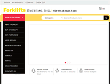 Tablet Screenshot of forkliftsystem.com